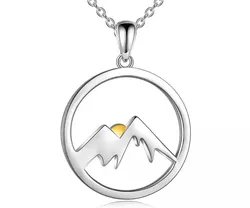 OLIVIE Stříbrný náhrdelník MOUNTAIN 7190