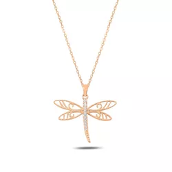 Stříbrný náhrdelník VÁŽKA ROSE 7815