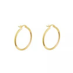 OLIVIE Stříbrné 2cm KRUHY GOLD 7066