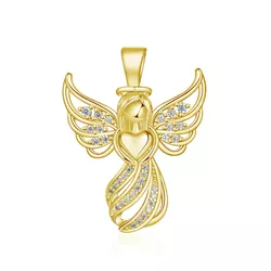 Stříbrný přívěsek ANDĚL GOLD 8639
