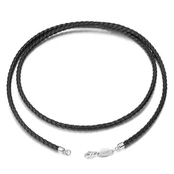 OLIVIE Kožená pletená šňůrka 60cm, tl.3 mm 6028