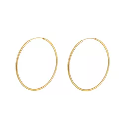 OLIVIE Stříbrné 4cm KRUHY GOLD 7087