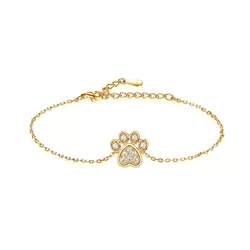 Stříbrný náramek TLAPKA GOLD 8103