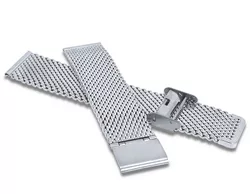 Stříbrný kovový tah LAVVU MESH Band Gun Silver - 22