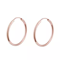 OLIVIE Stříbrné 3cm KRUHY ROSE 7085