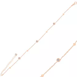 OLIVIE Stříbrný řetízek na nohu ROSE 5808