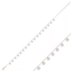 OLIVIE Stříbrný řetízek na nohu ROSE 5803