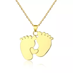 Stříbrný náhrdelník NOŽIČKY GOLD 7999